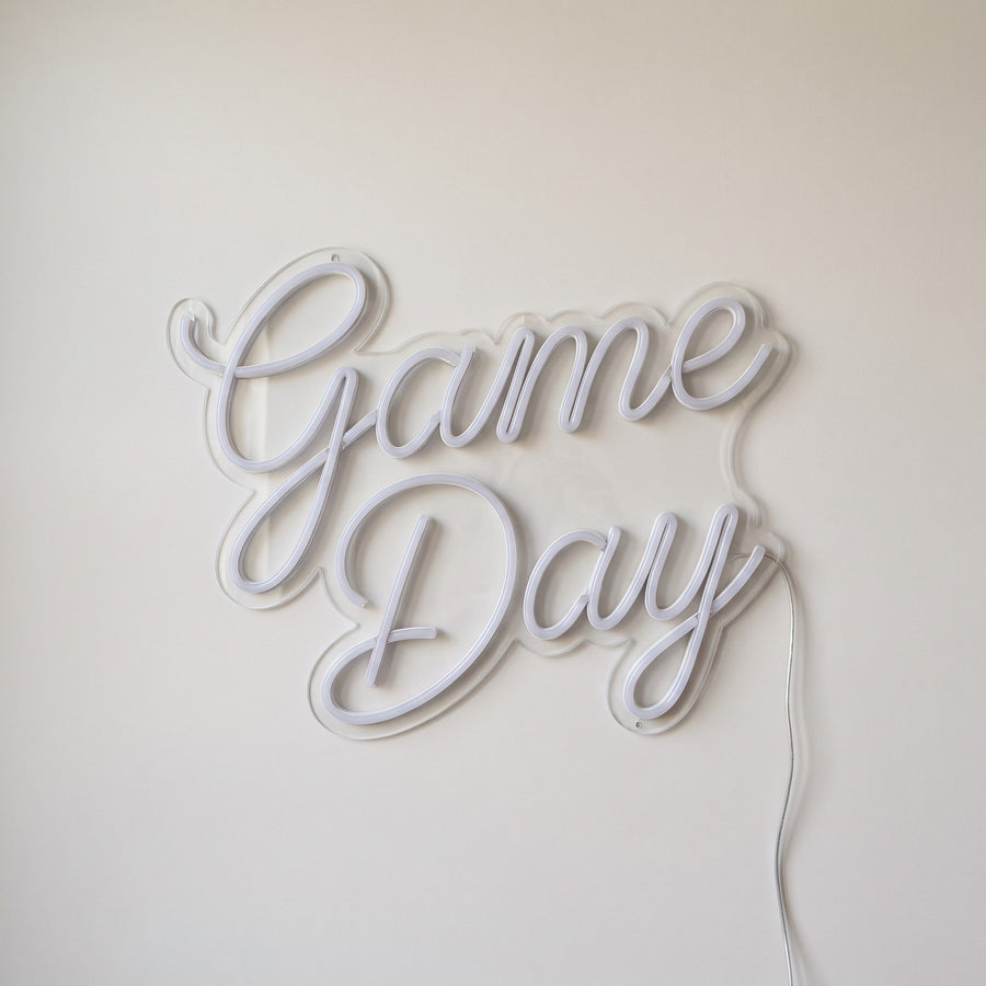 A neon sign