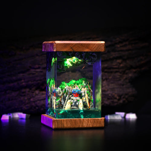 BROKEN Gundam in Deep Ocean Epoxy Lamp
