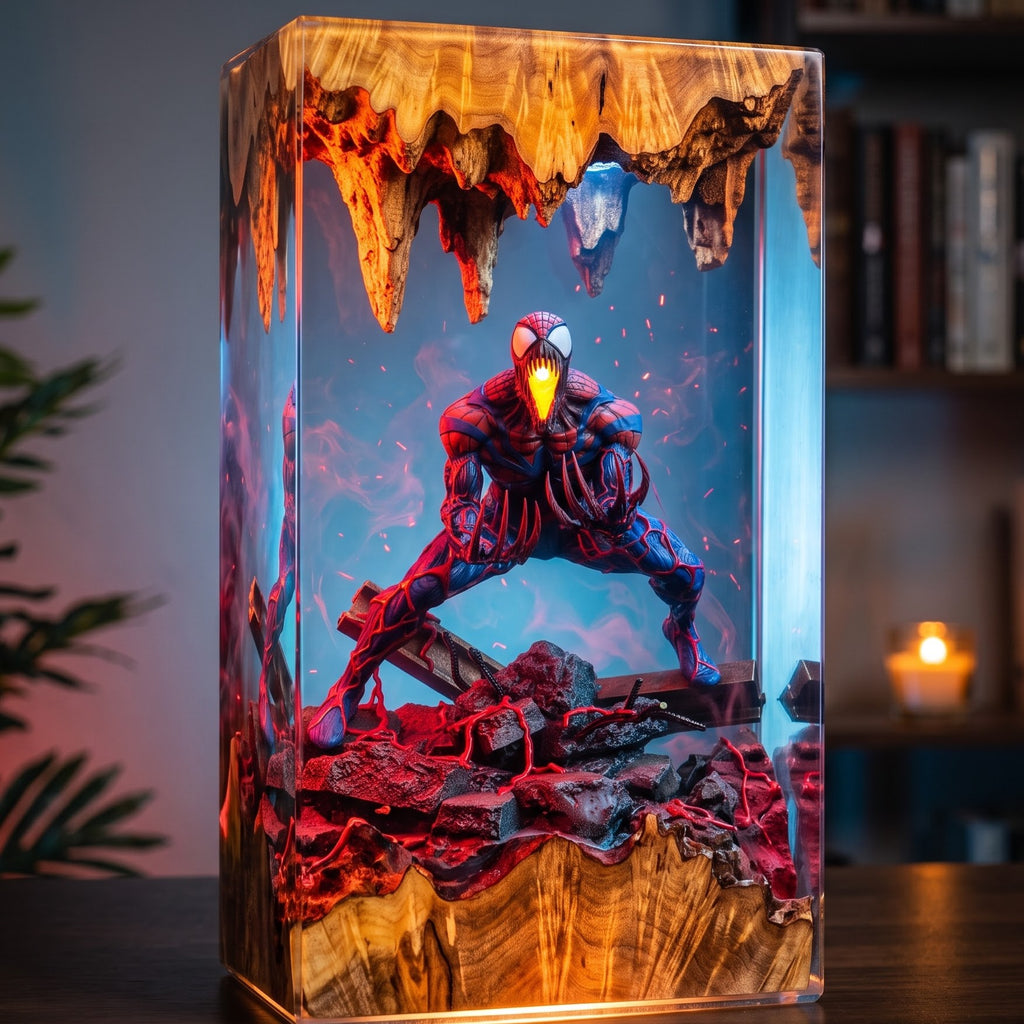 Spider-Man Epoxy Resin Lamp Collection