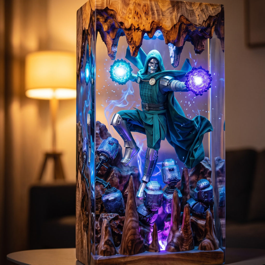 Doctor Doom Epoxy Resin Lamp Collection