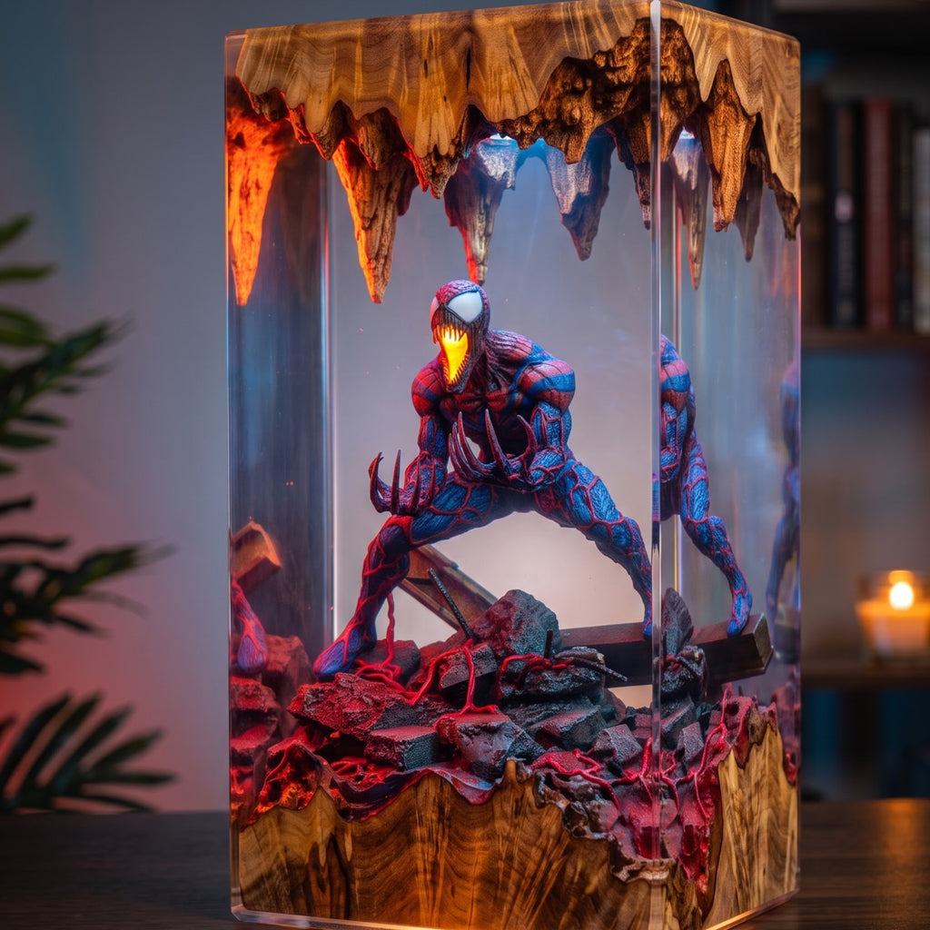Spider-Man Epoxy Resin Lamp Collection