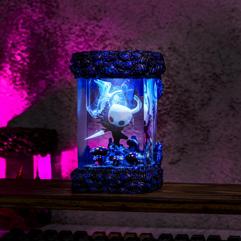 The Knight and Hornet Hollow Knight Lamp