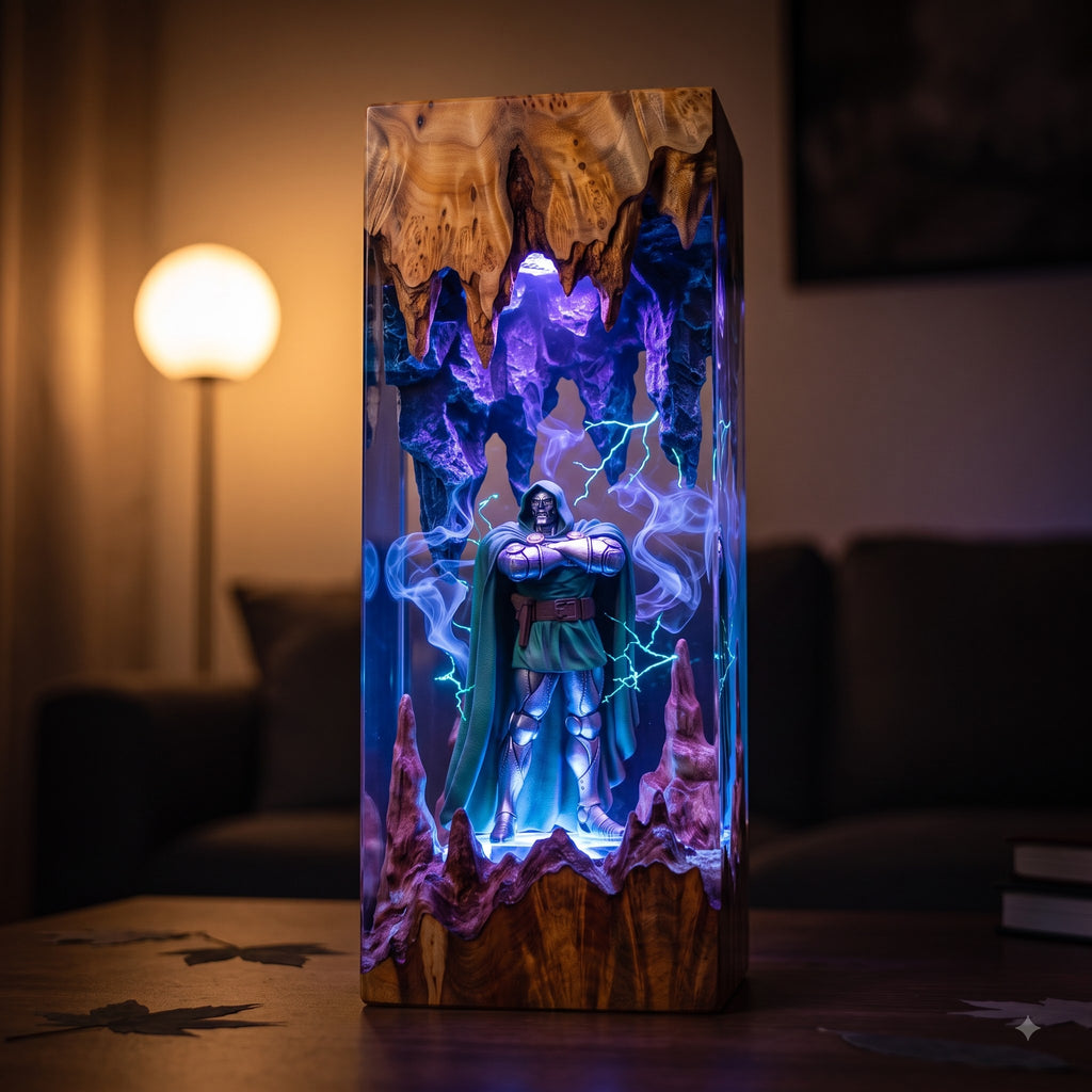 Doctor Doom Epoxy Resin Lamp Collection