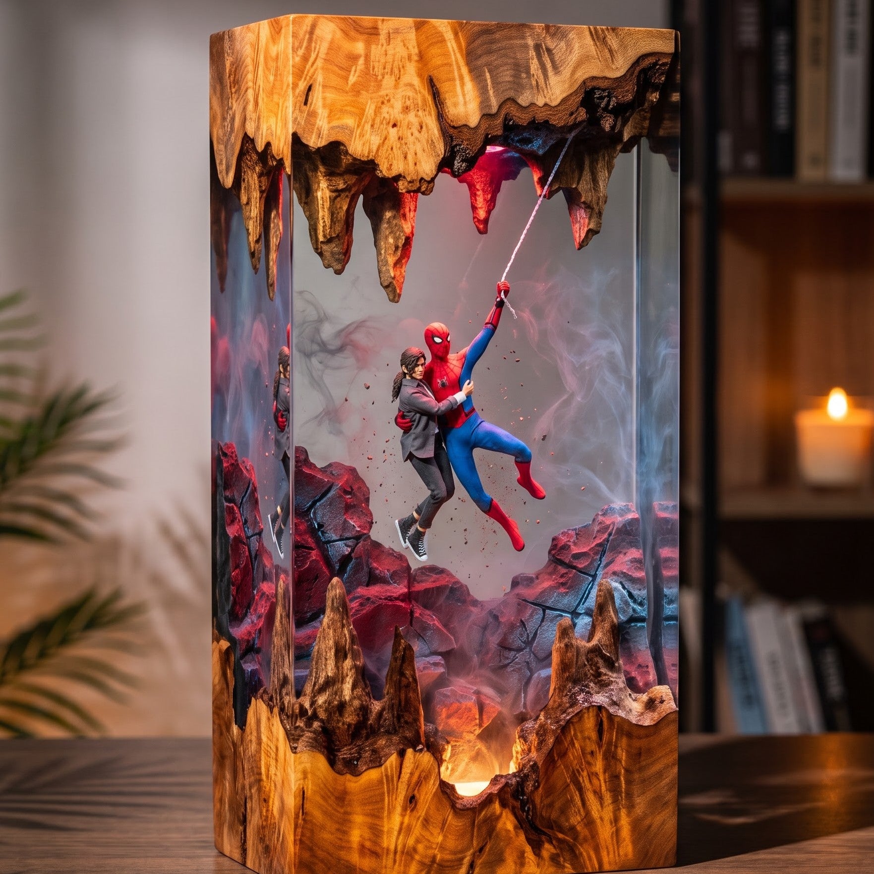Spider-Man Epoxy Resin Lamp Collection