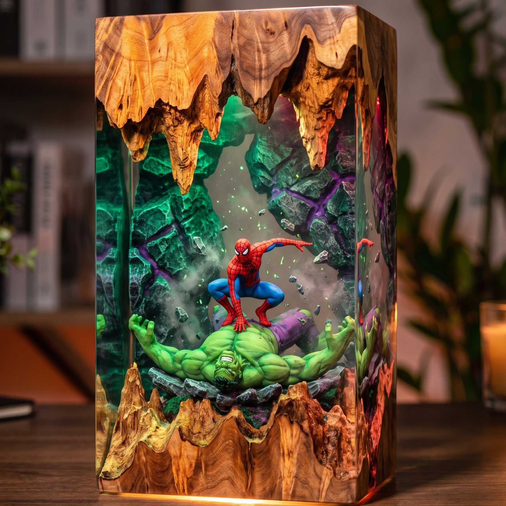 Spider-Man Epoxy Resin Lamp Collection