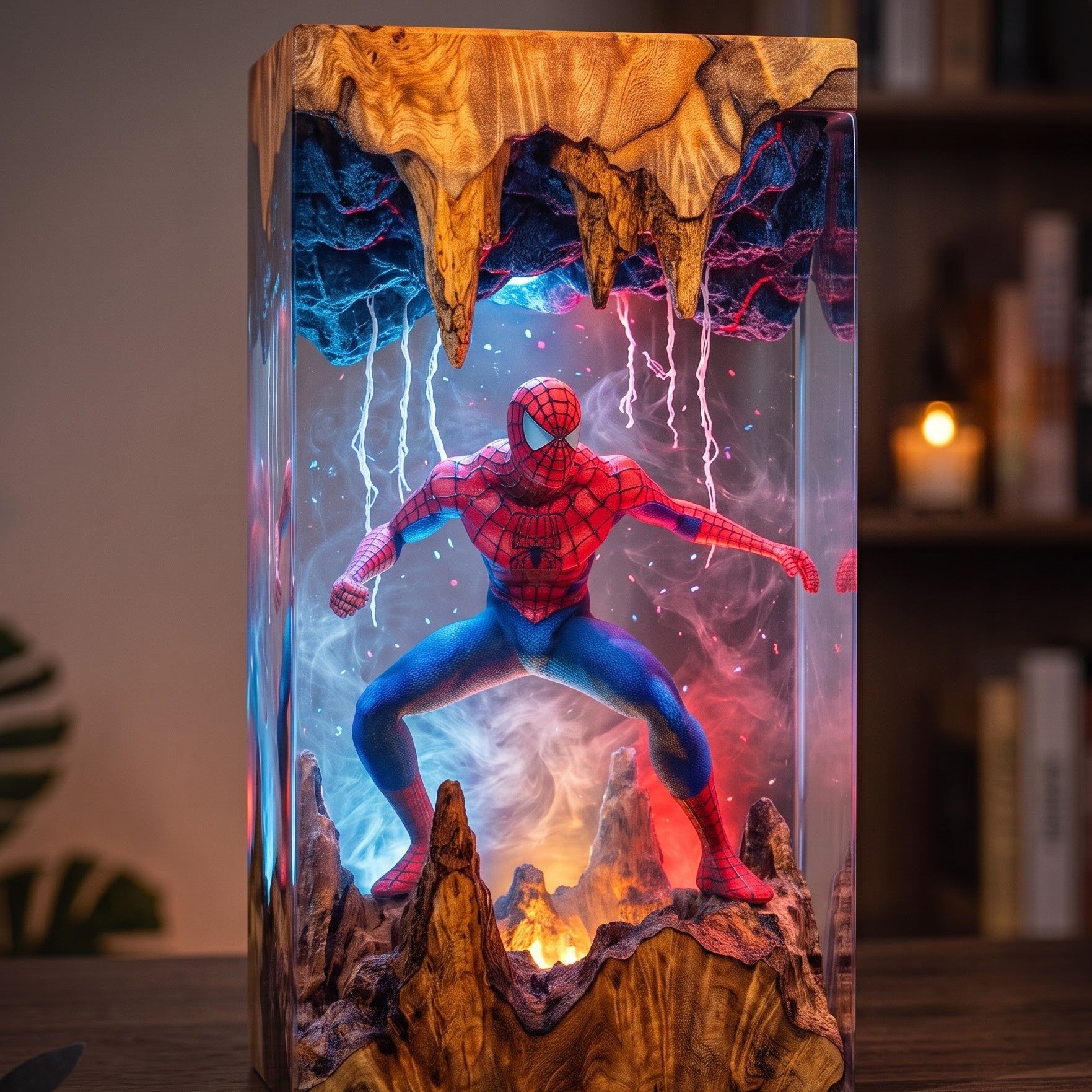 Spider-Man Epoxy Resin Lamp Collection