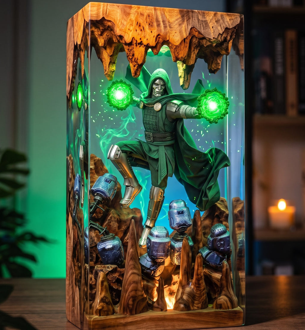 Doctor Doom Epoxy Resin Lamp Collection