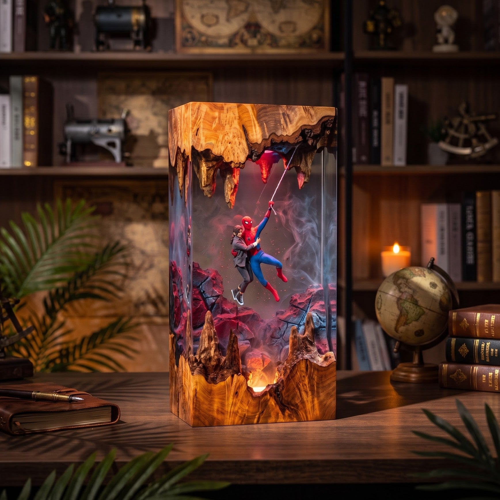 Spider-Man Epoxy Resin Lamp Collection