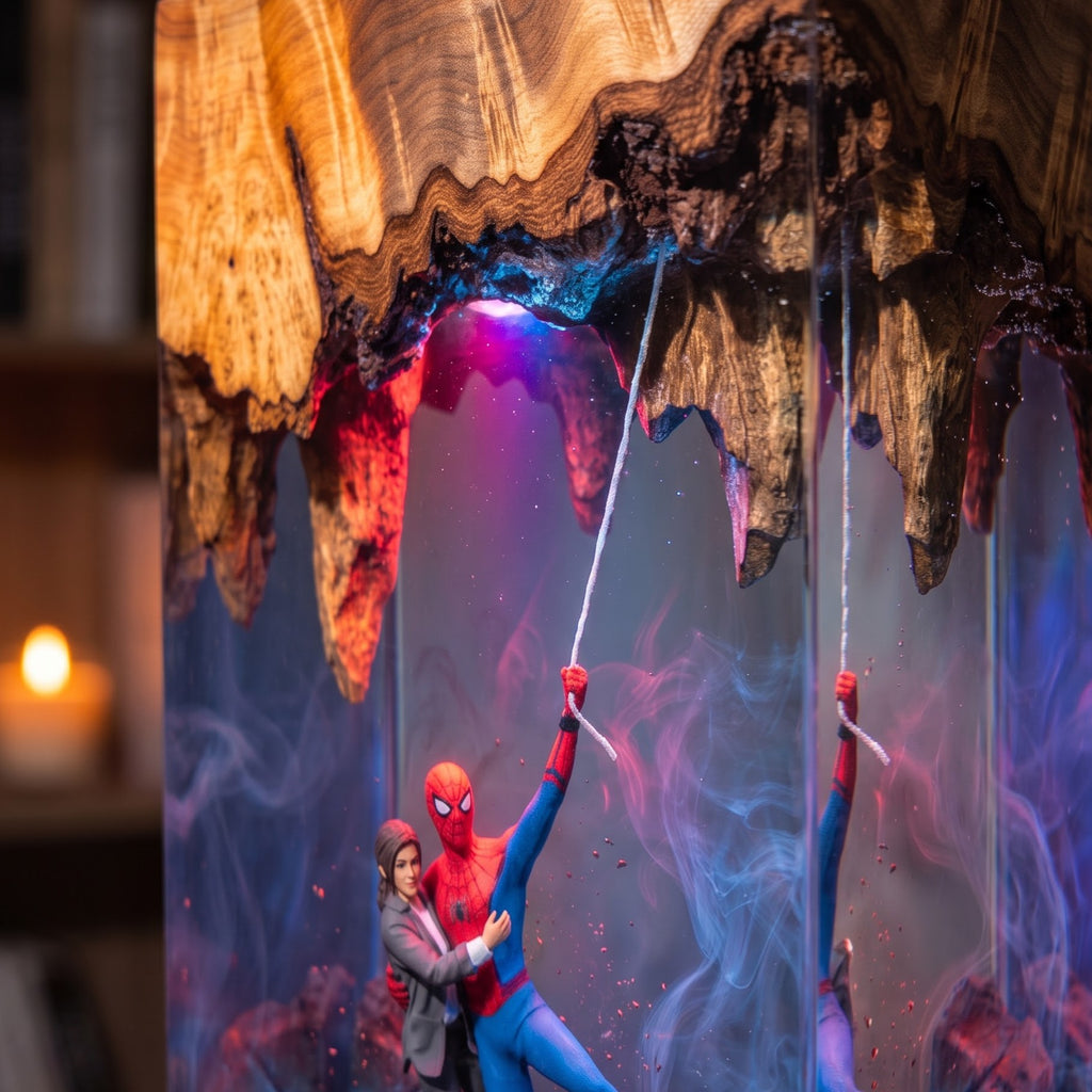 Spider-Man Epoxy Resin Lamp Collection