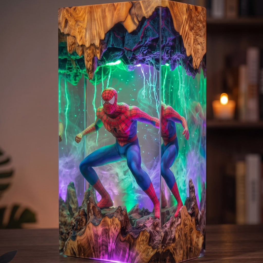 Spider-Man Epoxy Resin Lamp Collection