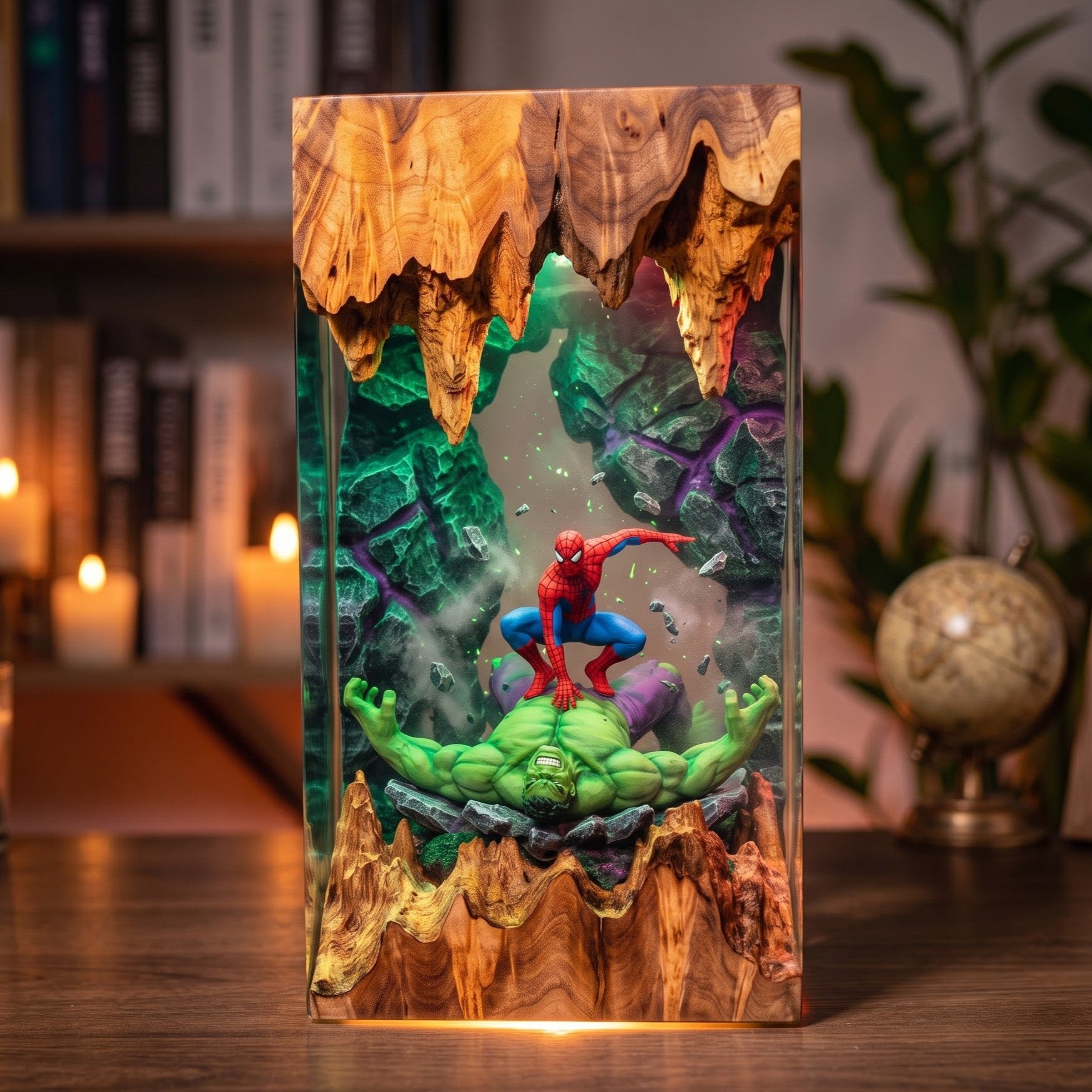 Spider-Man Epoxy Resin Lamp Collection
