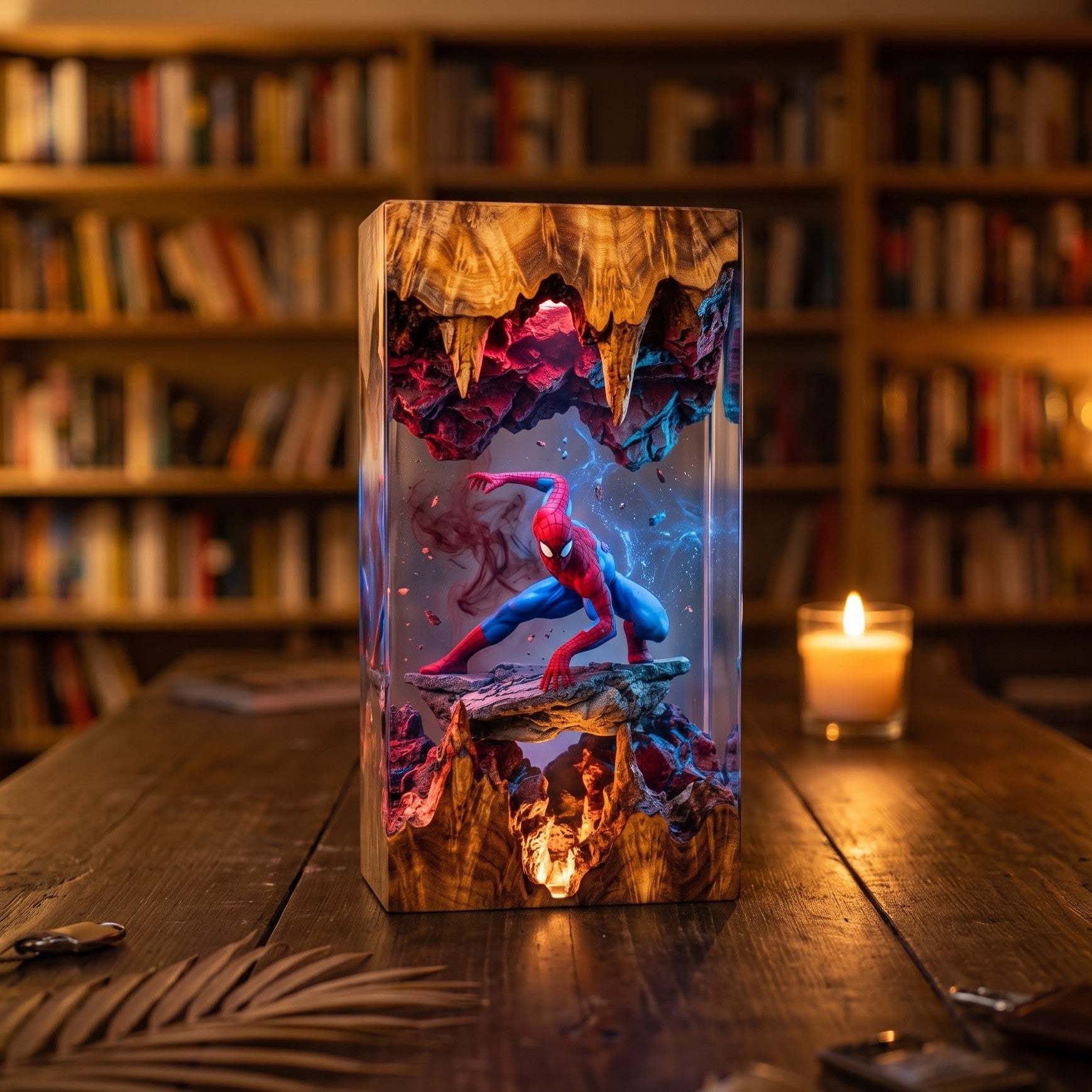 Spider-Man Epoxy Resin Lamp Collection
