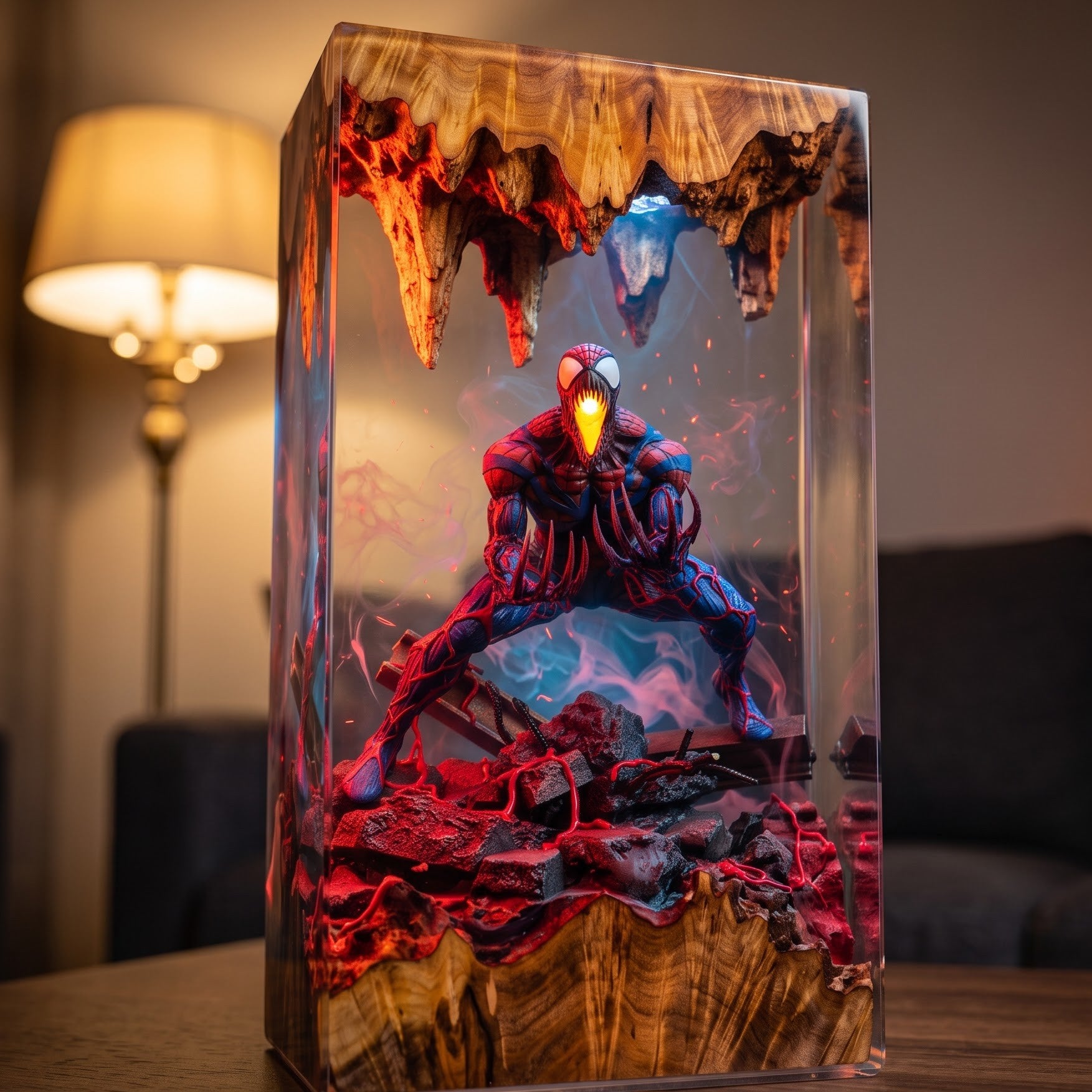 Spider-Man Epoxy Resin Lamp Collection