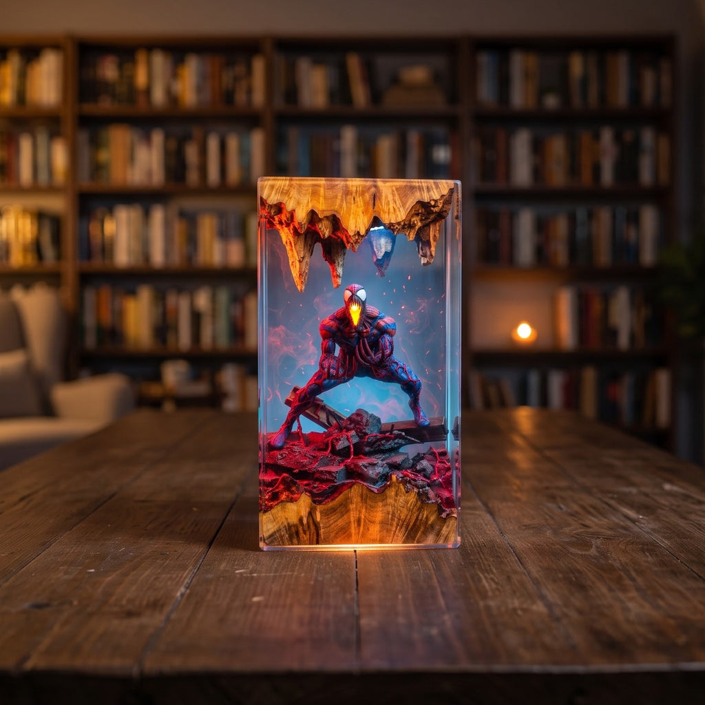 Spider-Man Epoxy Resin Lamp Collection