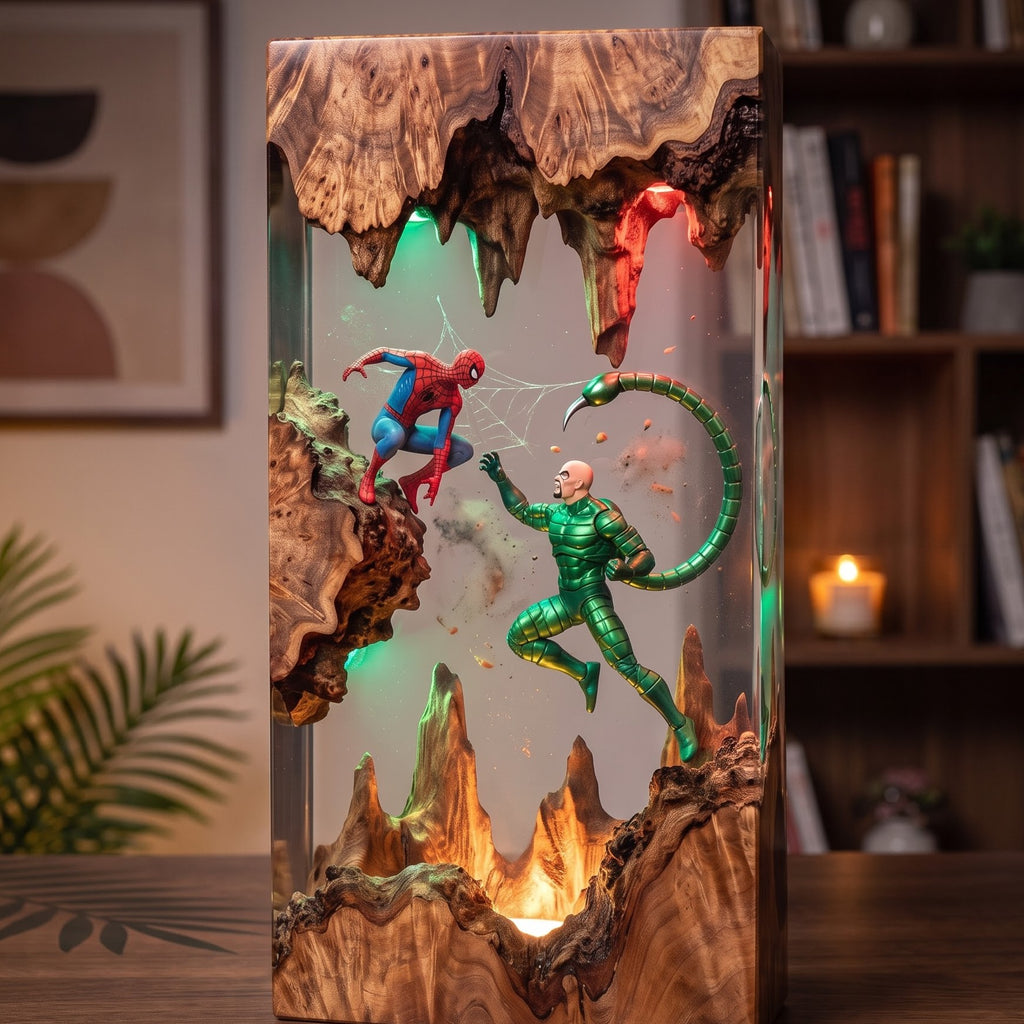 Spider-Man Epoxy Resin Lamp Collection