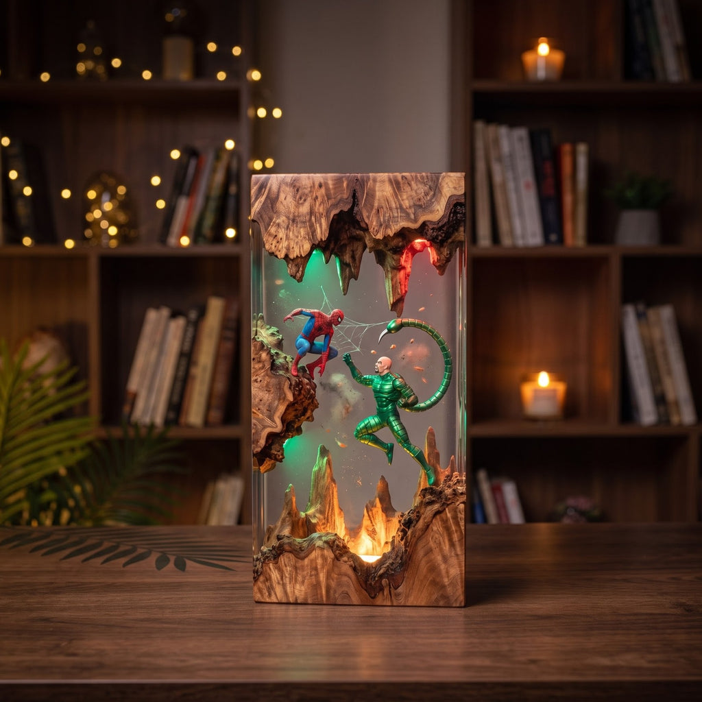Spider-Man Epoxy Resin Lamp Collection