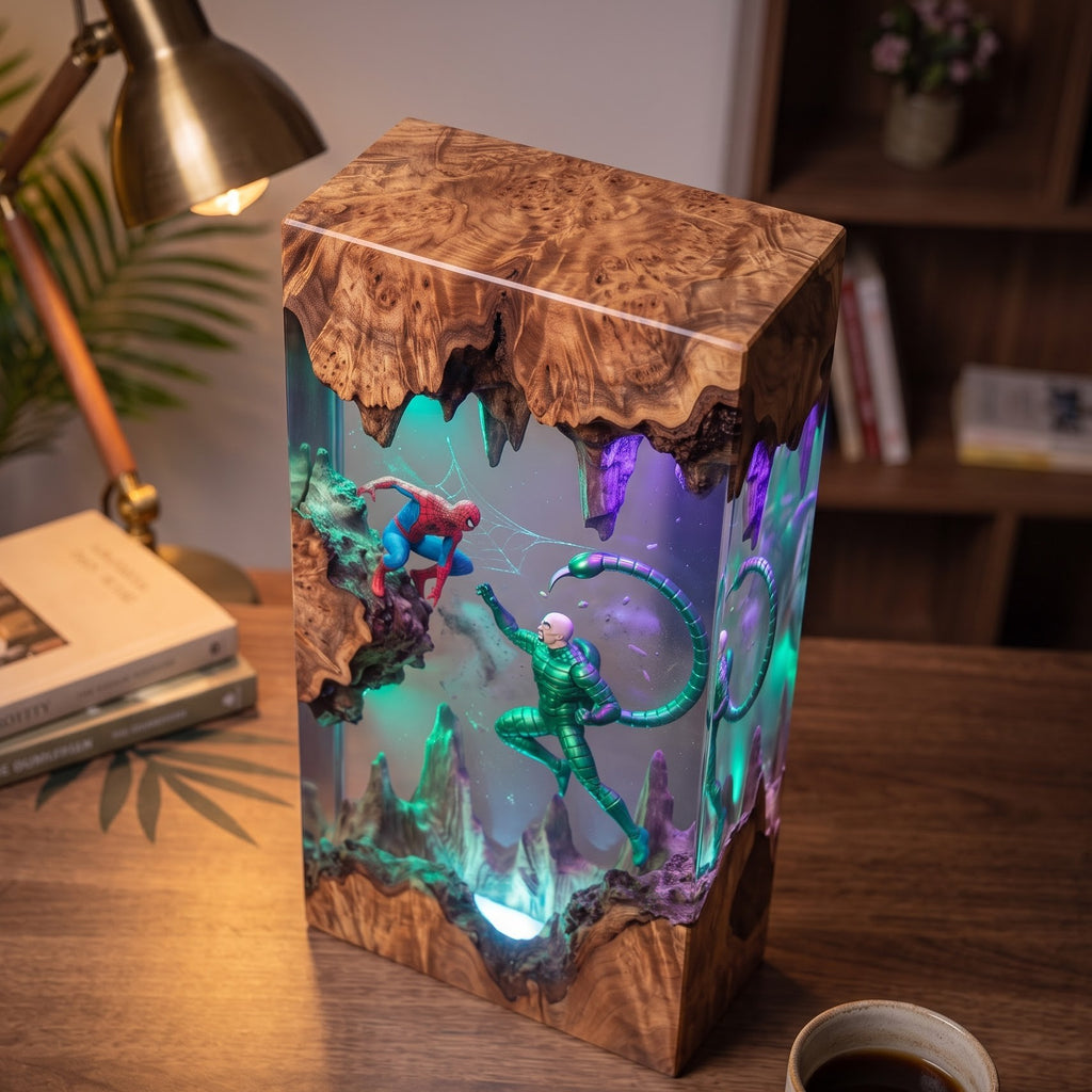 Spider-Man Epoxy Resin Lamp Collection