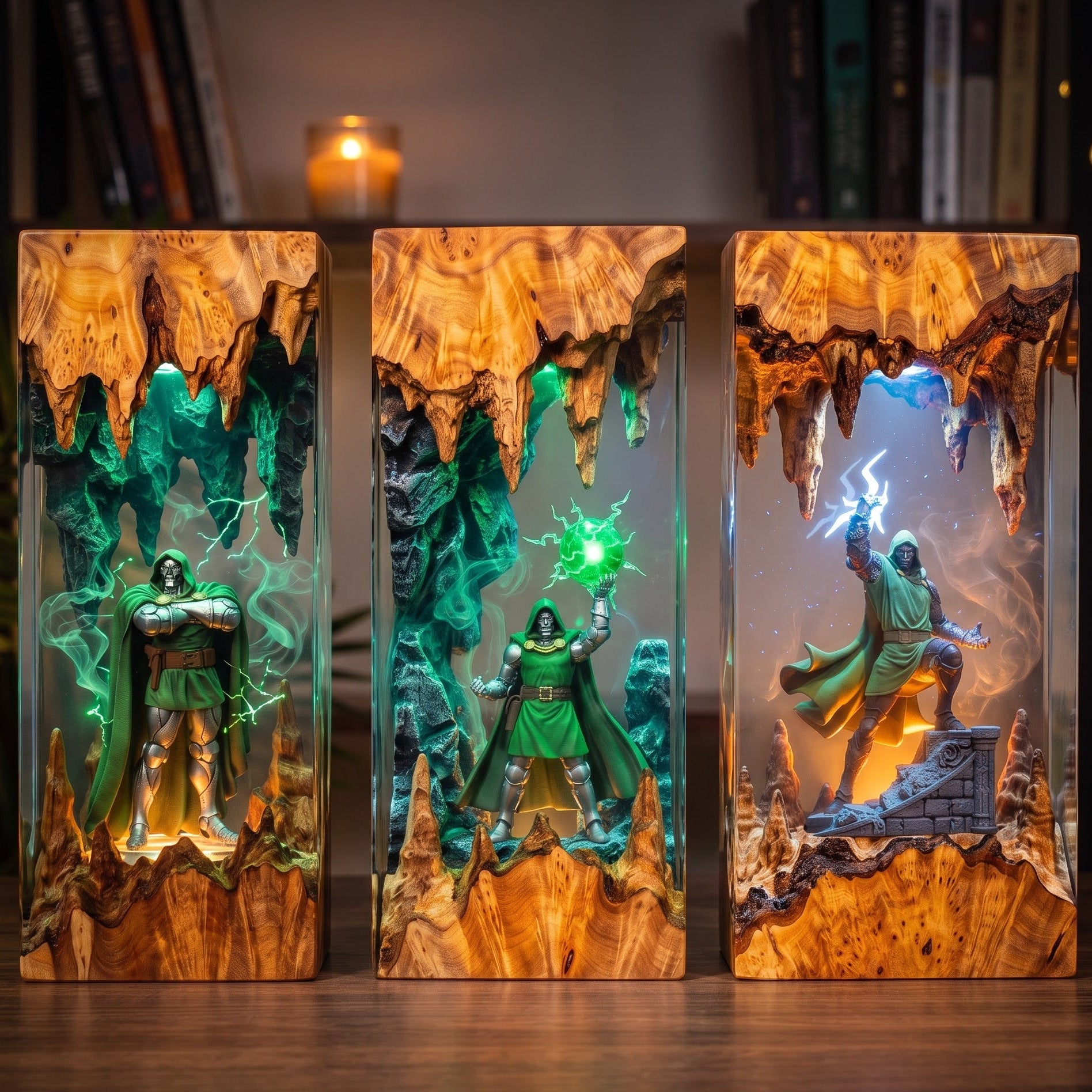 Doctor Doom Epoxy Resin Lamp Collection