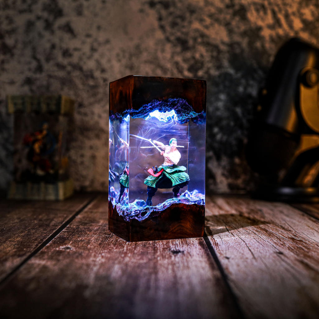 Roronoa Zoro One Piece Epoxy Lamp