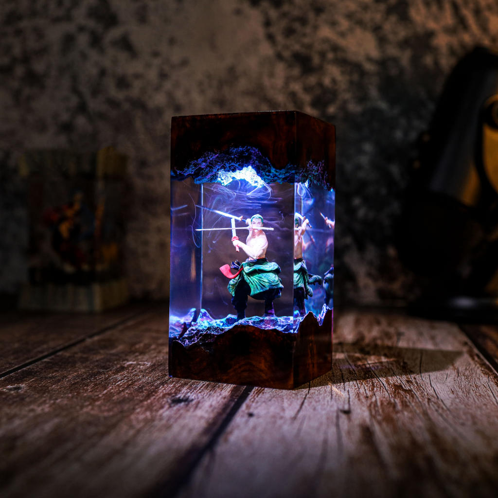 Roronoa Zoro One Piece Epoxy Lamp