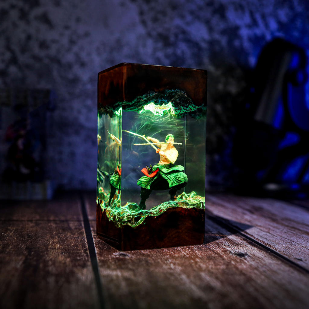 Roronoa Zoro One Piece Epoxy Lamp