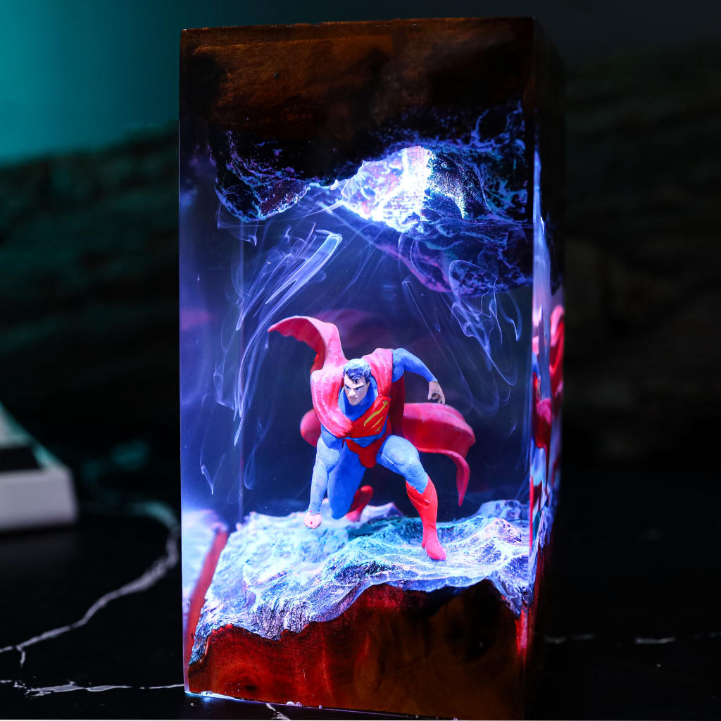 Superman Epoxy Night Light