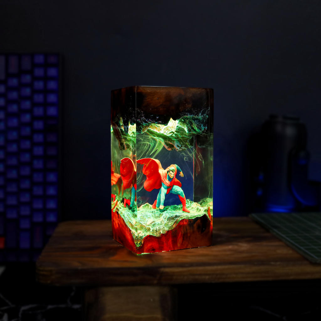 Superman Epoxy Night Light