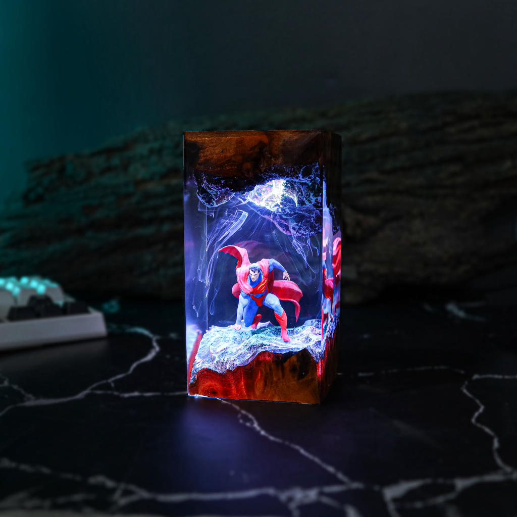 Superman Epoxy Night Light