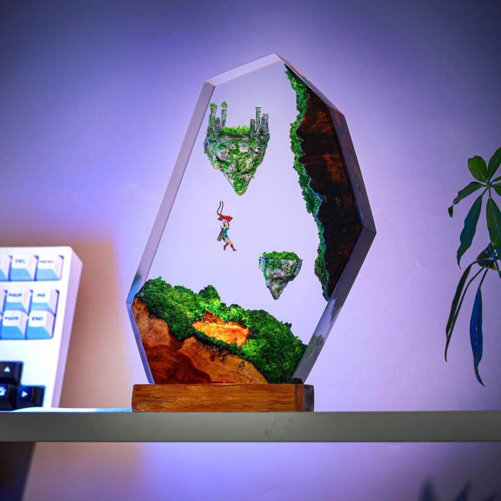 TOTK's Sky Islands in The Legend of Zelda Epoxy Lamp