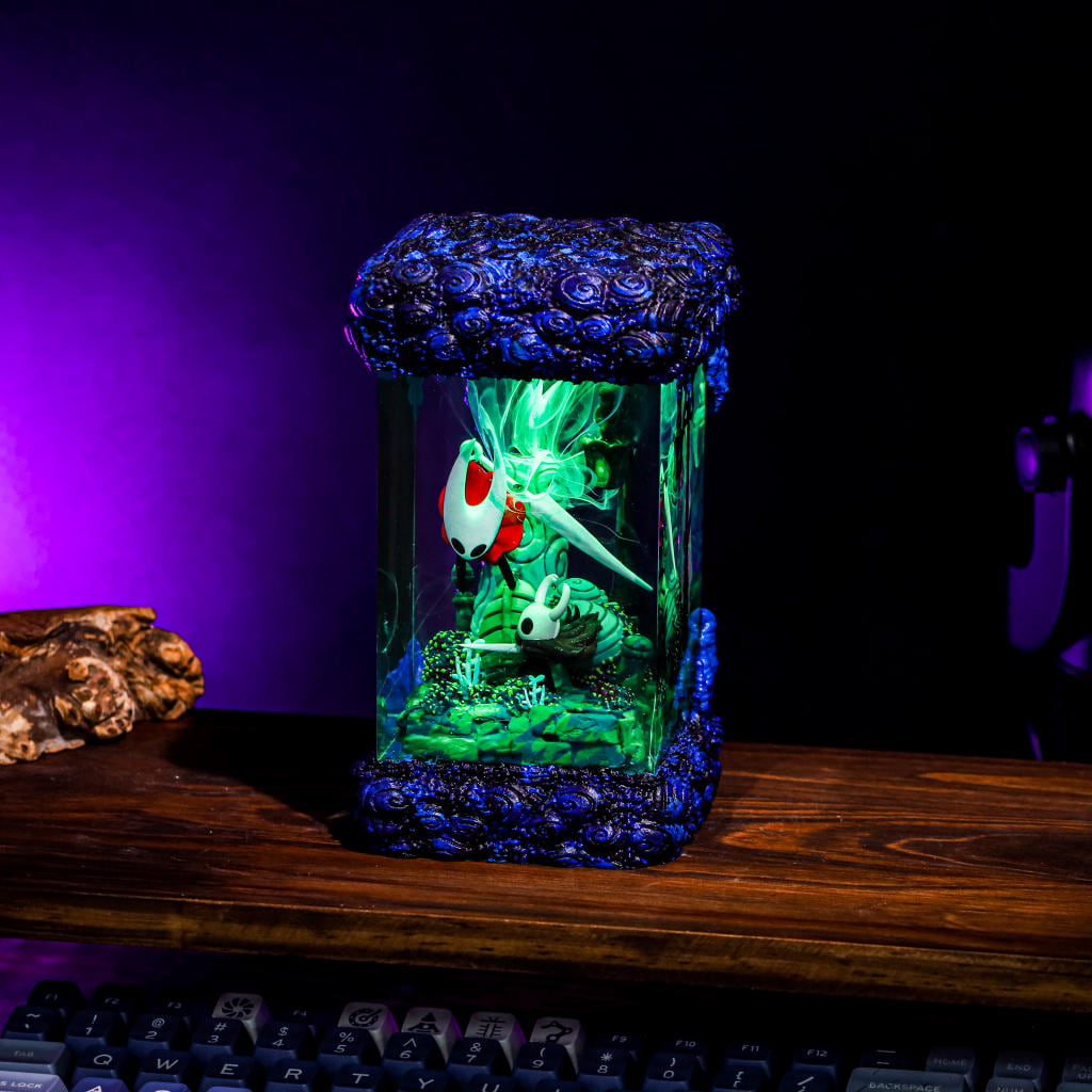 The Knight and Hornet Hollow Knight Lamp