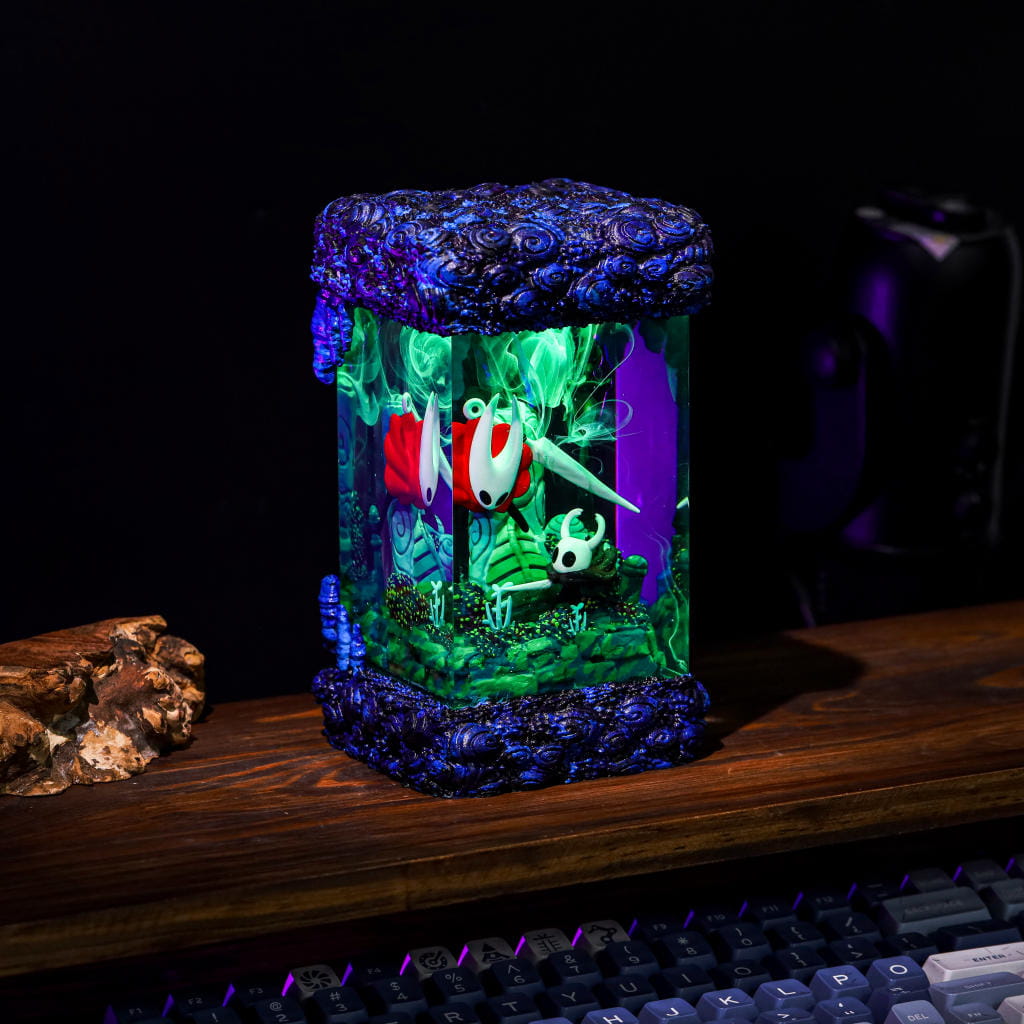 The Knight and Hornet Hollow Knight Lamp
