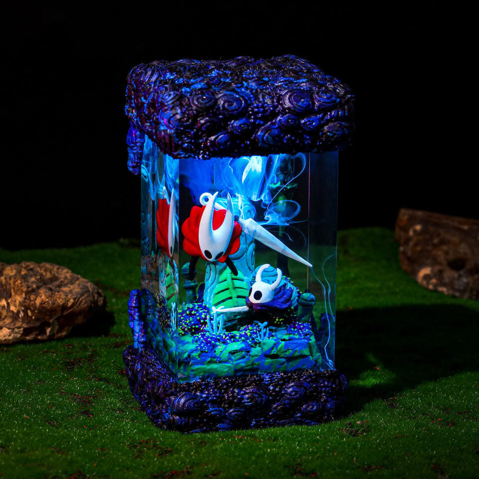 The Knight and Hornet Hollow Knight Lamp