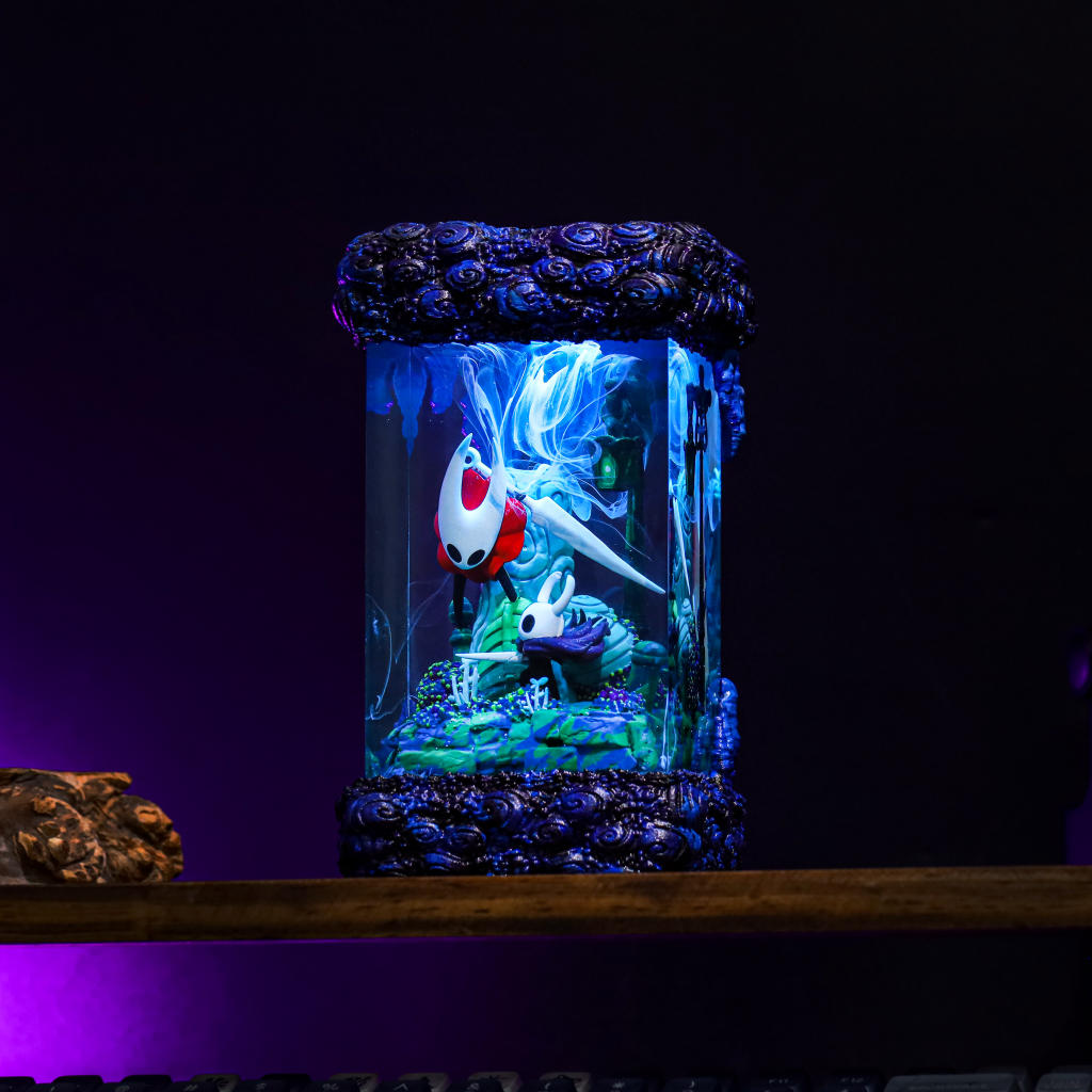 The Knight and Hornet Hollow Knight Lamp