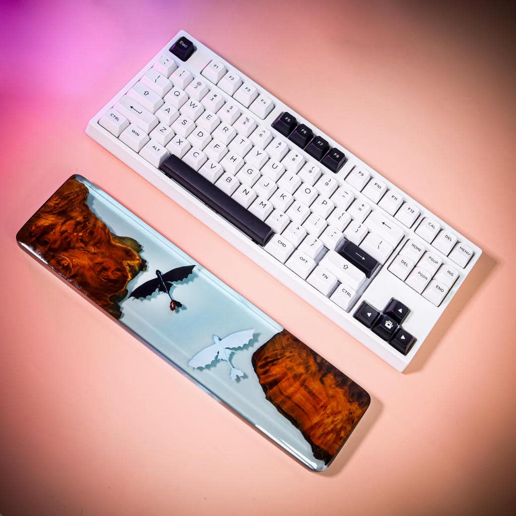 Toothless and Light Fury Resin Wrist Rest