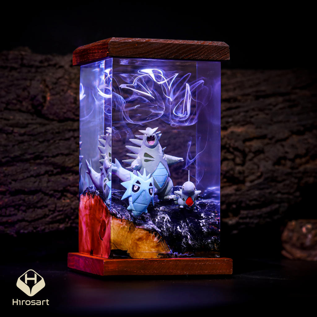 Tyranitar Pokemon Epoxy Night Light
