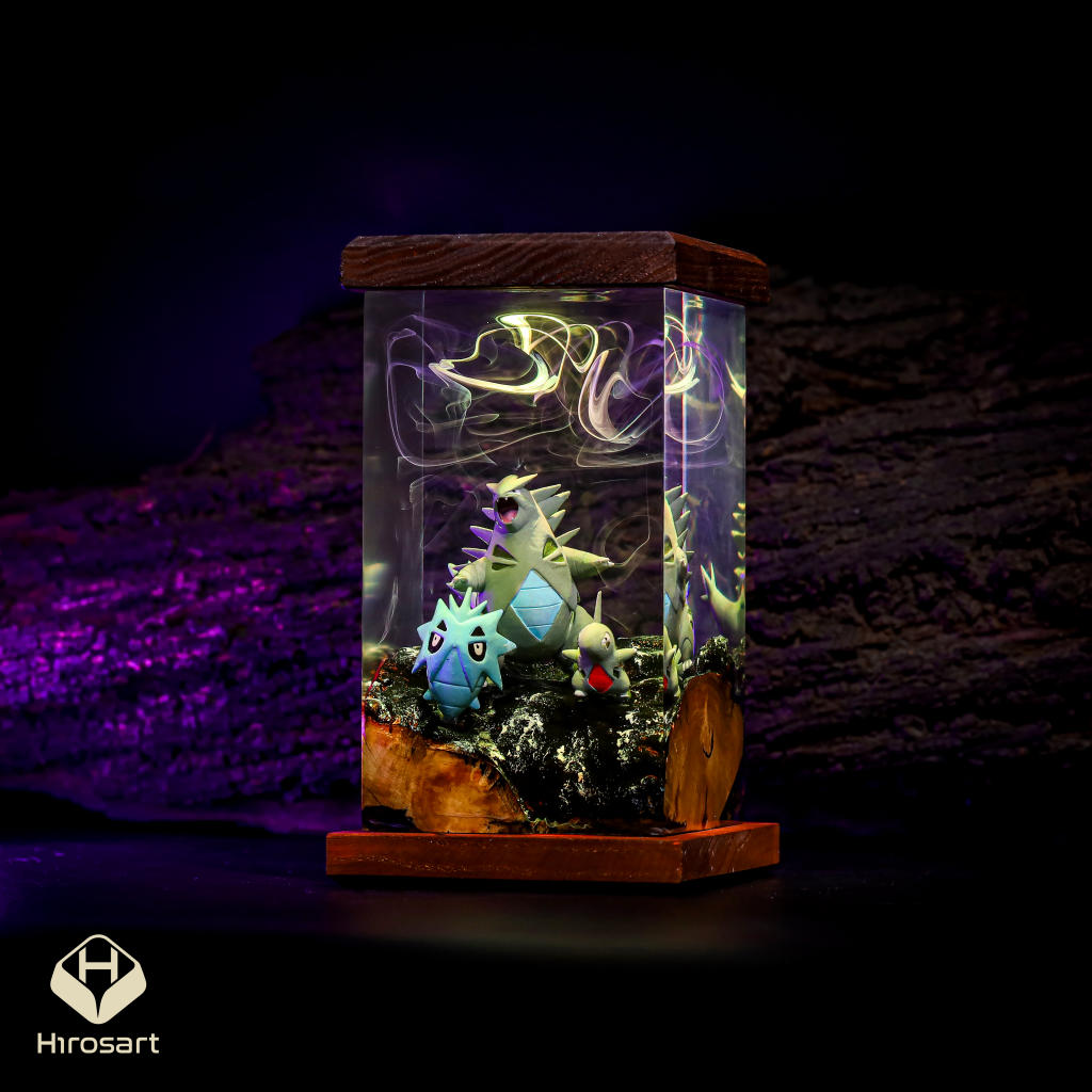 Tyranitar Pokemon Epoxy Night Light