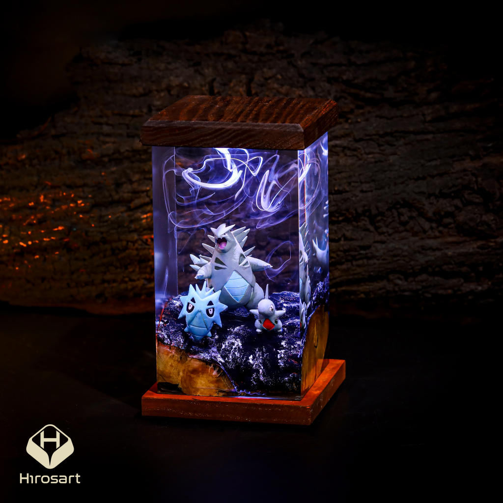 Tyranitar Pokemon Epoxy Night Light