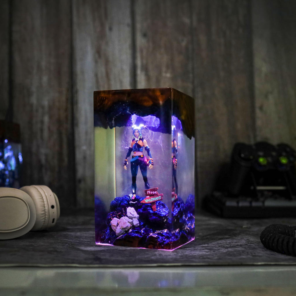 Valorant Neon Epoxy Night Light