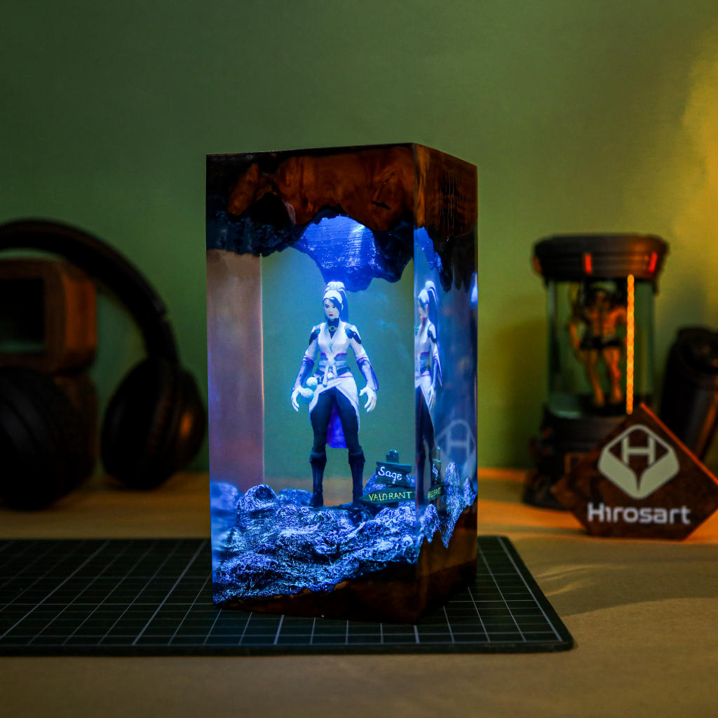 Valorant Sage Epoxy Night Light