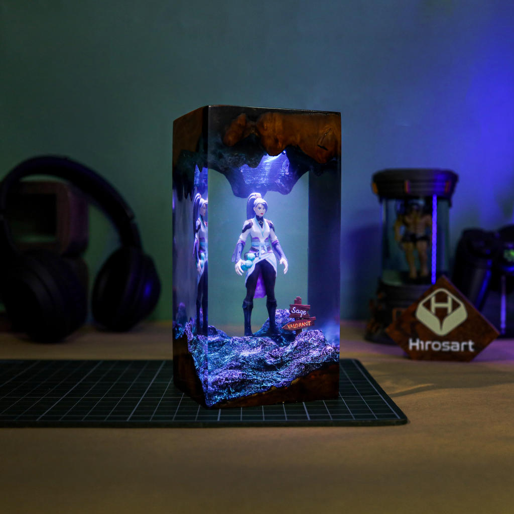 Valorant Sage Epoxy Night Light