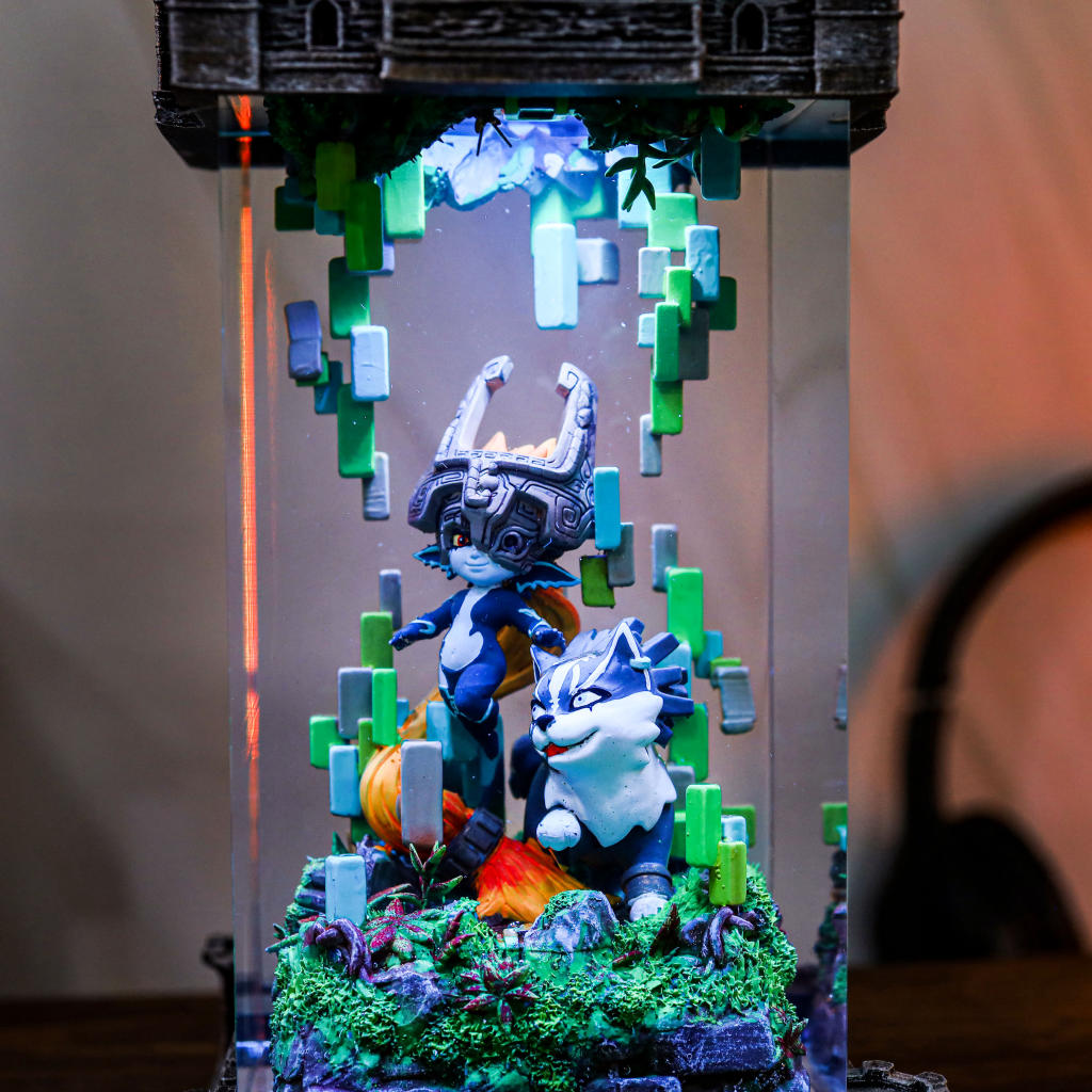 Zelda Midna & Wolf Link Night Lamp