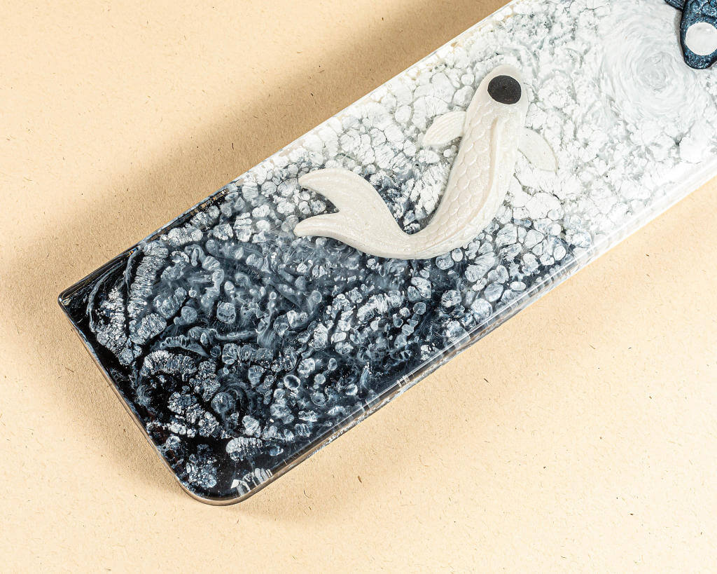 Black Yin Yang Resin Wrist Rest