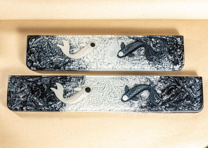 Black Yin Yang Resin Wrist Rest