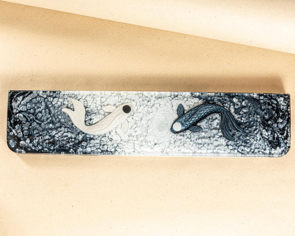 Black Yin Yang Resin Wrist Rest