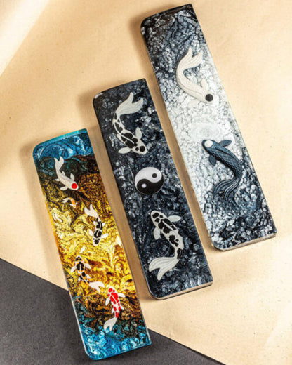 Black Yin Yang Resin Wrist Rest