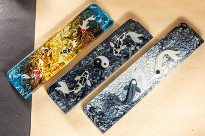 Black Yin Yang Resin Wrist Rest