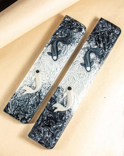 Black Yin Yang Resin Wrist Rest