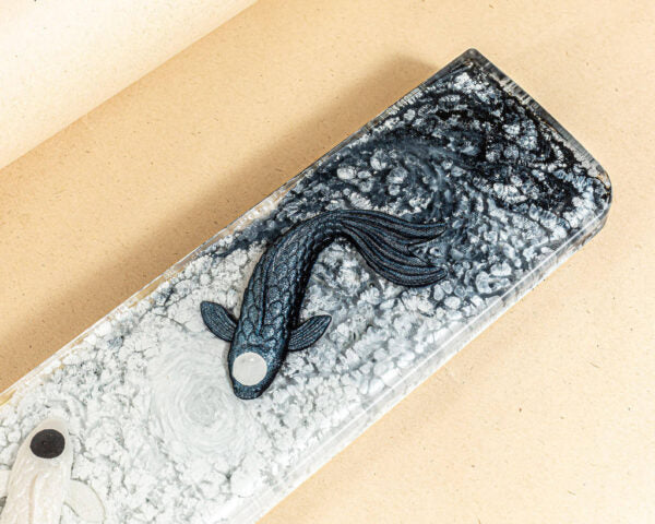Black Yin Yang Resin Wrist Rest