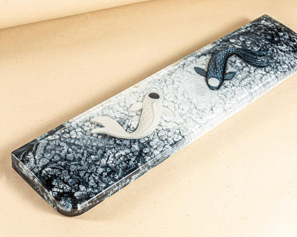 Black Yin Yang Resin Wrist Rest