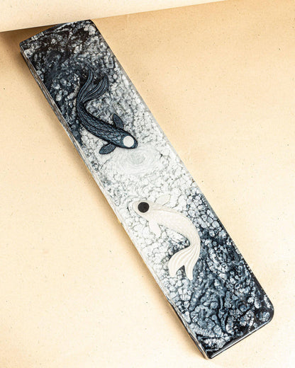 Black Yin Yang Resin Wrist Rest
